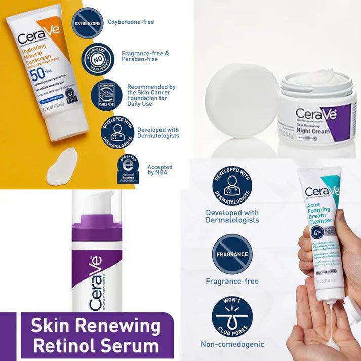 CeraVe 4 in 1 Skincare Bundle