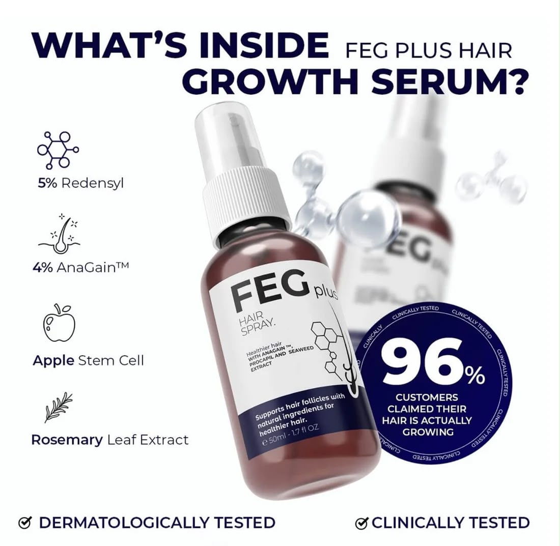 FEG PLUS HAIR GROWTH SPRAY BUY 1 GET 1 FREE
