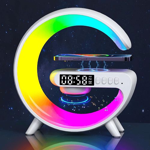 G-shape Multifunctional Lamp & Bluetooth Speaker With Wireless Charging