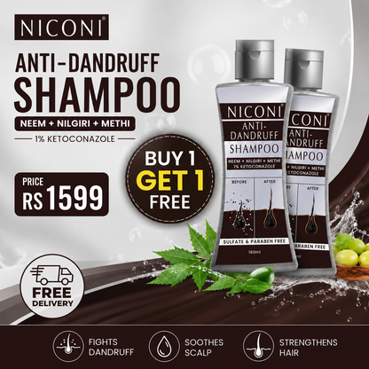Niconi Anti-Dandruff Shampoo For Men And Women BUY 1 GET 1 FREE
