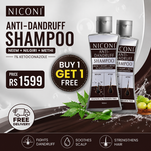 Niconi Anti-Dandruff Shampoo For Men And Women BUY 1 GET 1 FREE