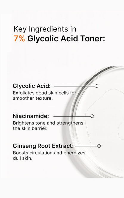 SkinFactor 7% Glycolic Acid Exfoliating Toner buy 1 get 1 free