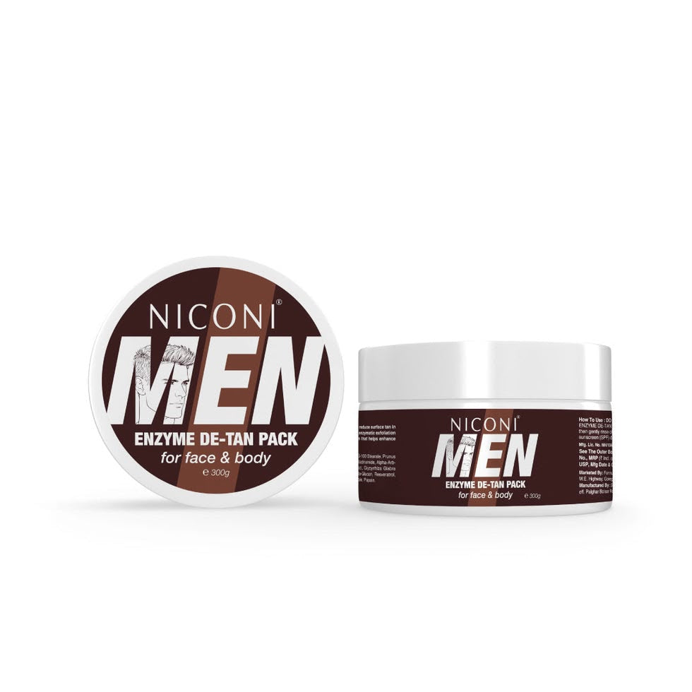 Niconi Men & Women Enzyme De-Tan Pack For Face & Body (BUY 1 GET 1 FREE )